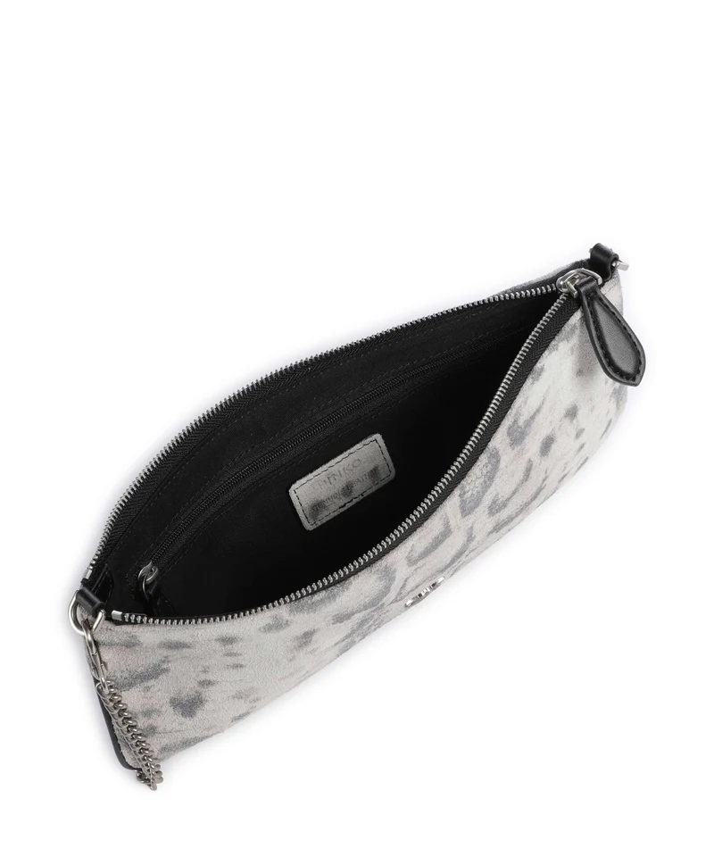 Pinko Flat Horizontal Schultertasche avorio/nero/beige