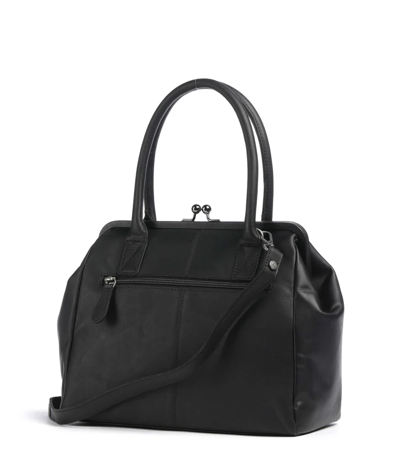 The Chesterfield Brand Wax Pull Up Cow Dorin Schultertasche black