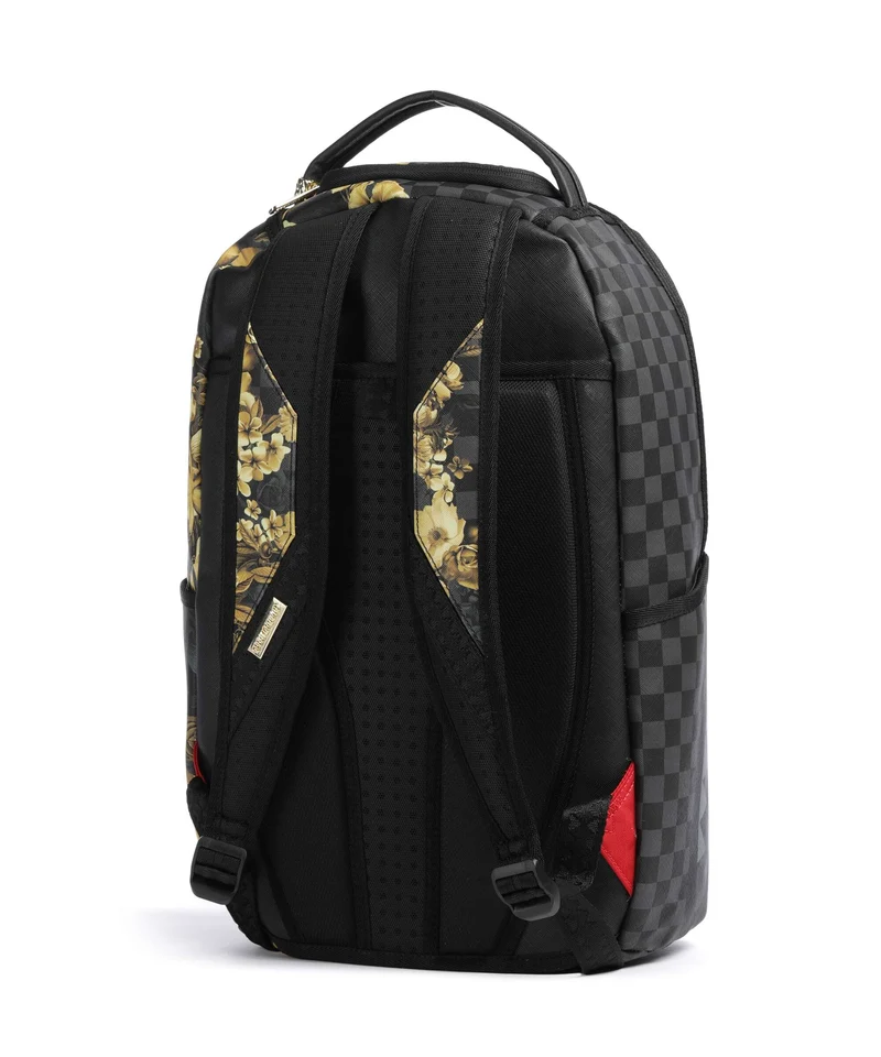 Sprayground Gold Floral Remix Rucksack black