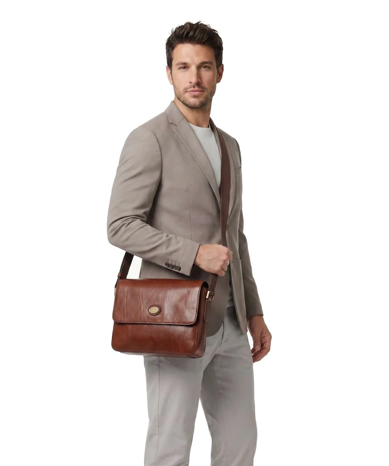 The Bridge Story Uomo Kuriertasche marrone