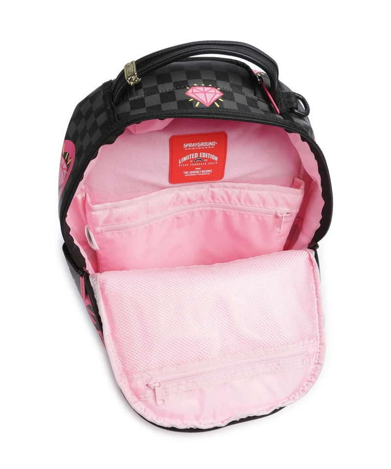 Sprayground Pink Panther Drippy Diamonds Rucksack multicolour