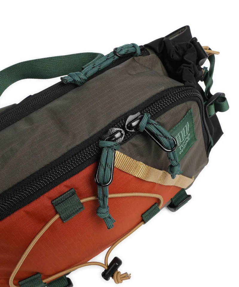 Topo Designs Mountain Hydro Gürteltasche woodland/terracotta