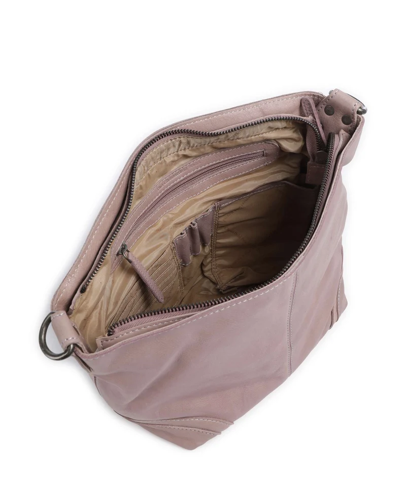 The Chesterfield Brand Washed Waxed Cow Lucy Schultertasche lavender lilac
