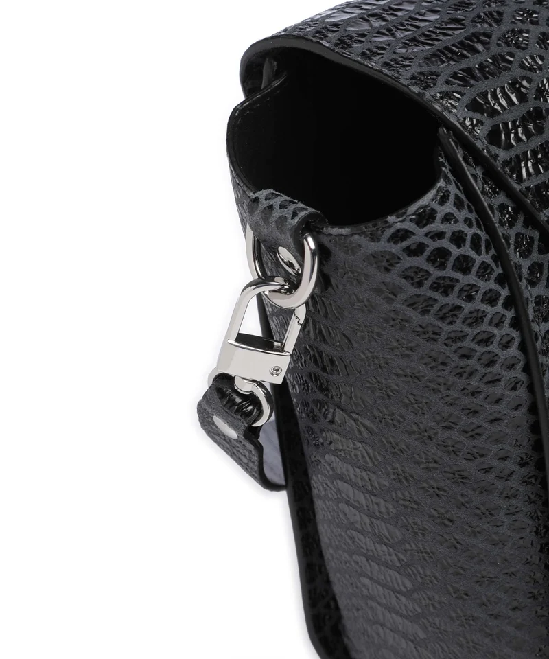 Vivienne Westwood Bettina Snake Effect Medium Handtasche dark grey