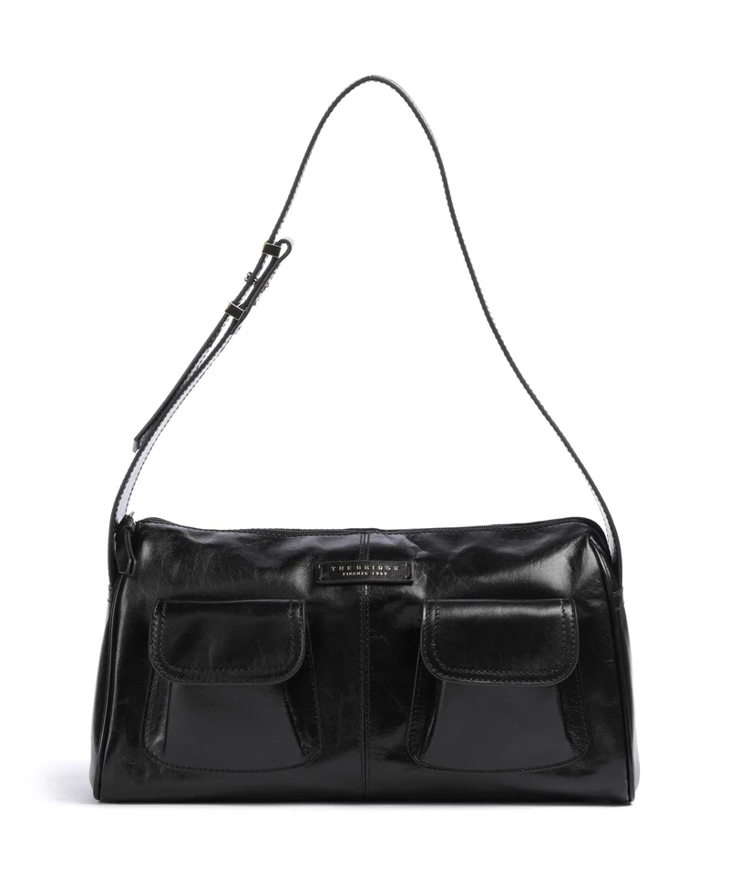 The Bridge Flora Schultertasche nero