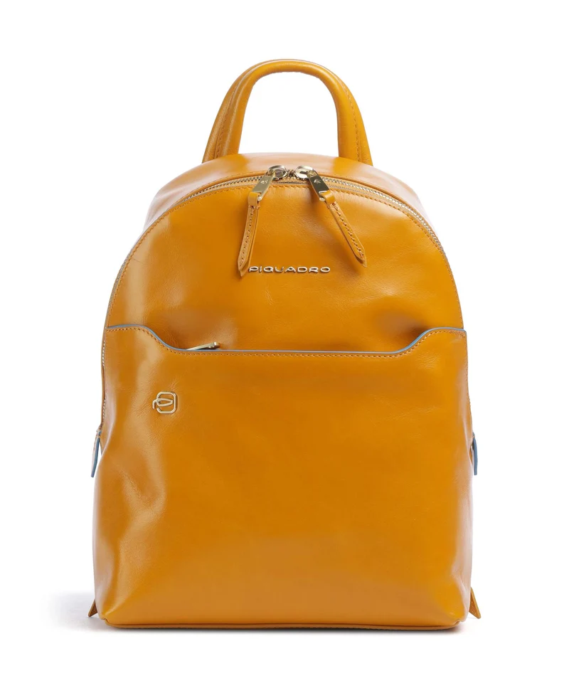 Piquadro Blue Square Rucksack mustard