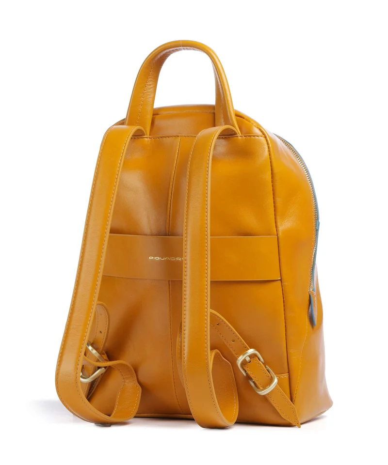 Piquadro Blue Square Rucksack mustard