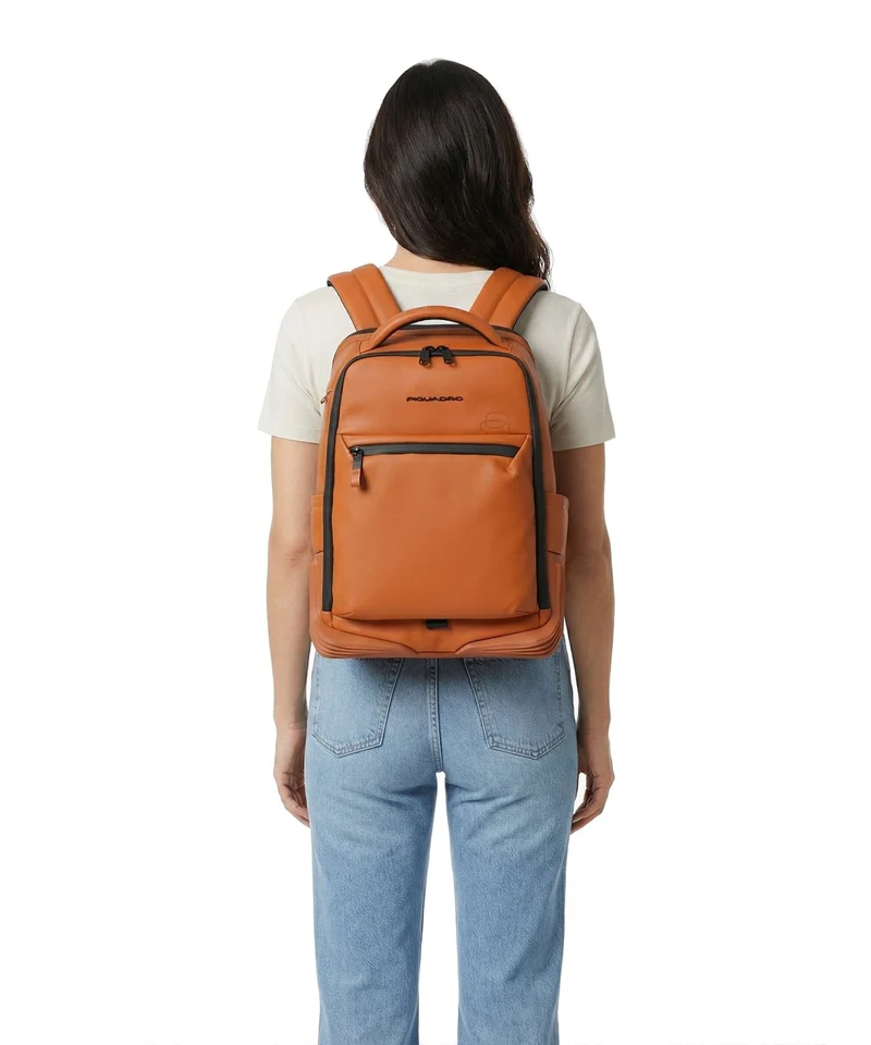 Piquadro Corner Special Rucksack cuoio