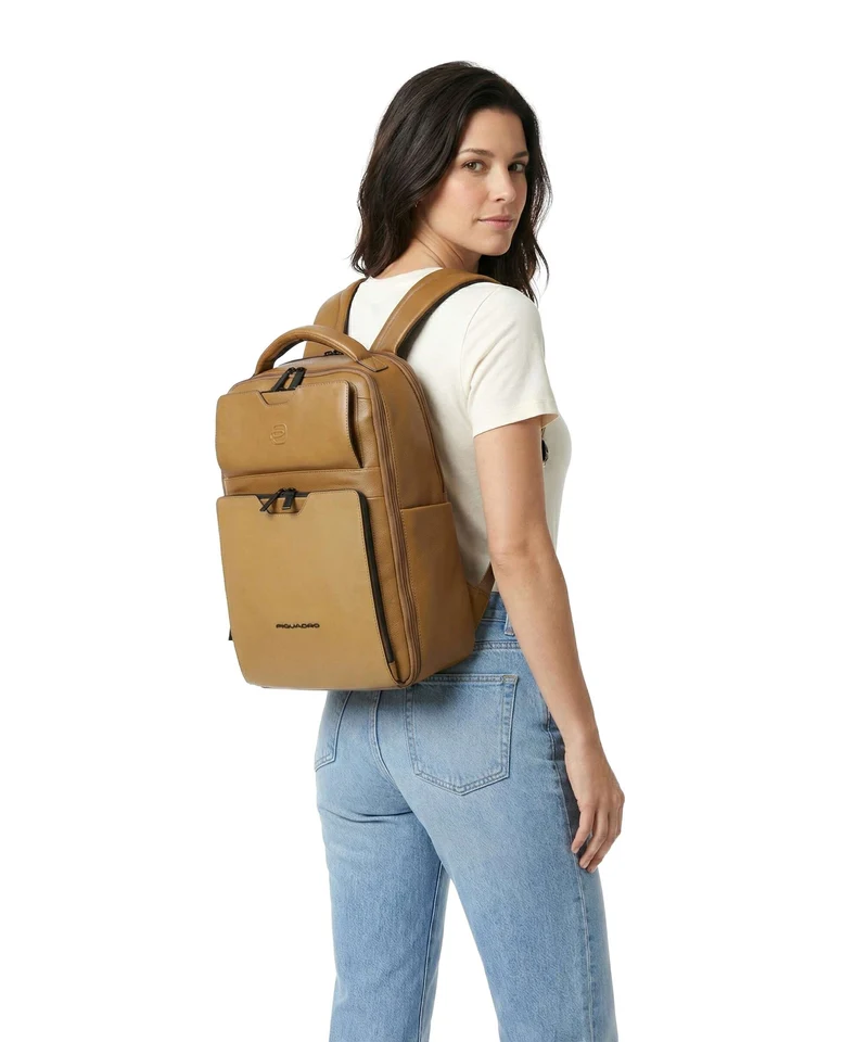 Piquadro Ael Laptop-Rucksack yellow