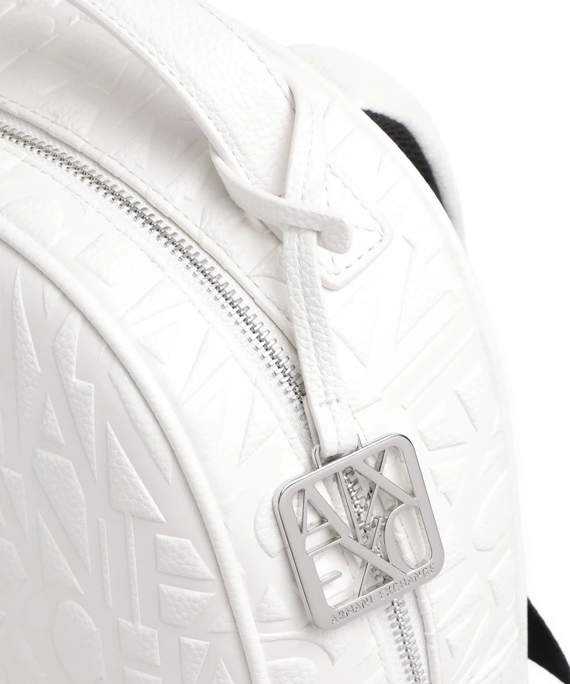 Armani Exchange Liz Pebble S Rucksack off white