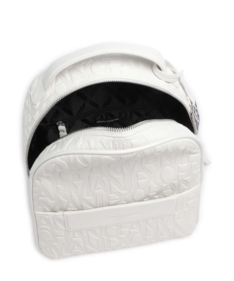 Armani Exchange Liz Pebble S Rucksack off white