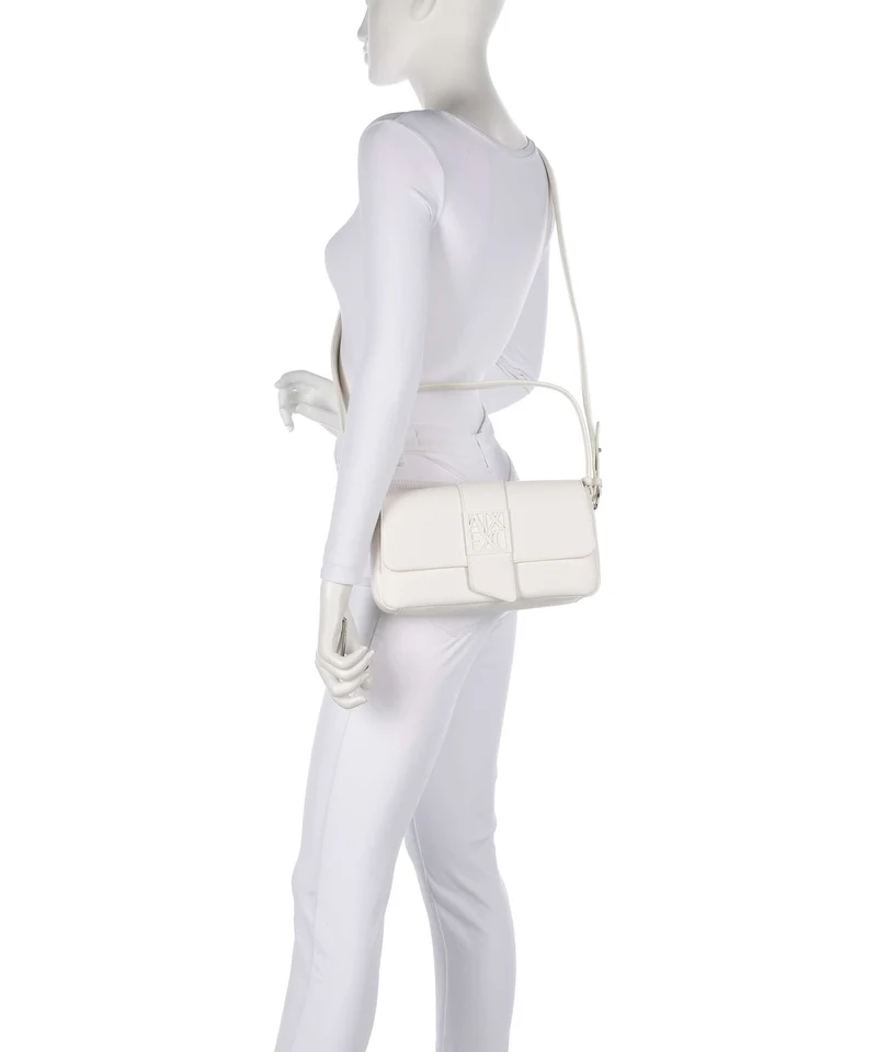 Armani Exchange Susy Soft Schultertasche off white