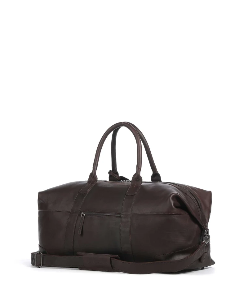 The Chesterfield Brand Wax Pull Up Cow Portsmouth 2 Weekender brown