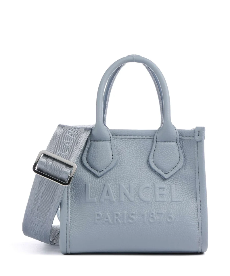 Lancel Jour Mini Umhängetasche blue foam