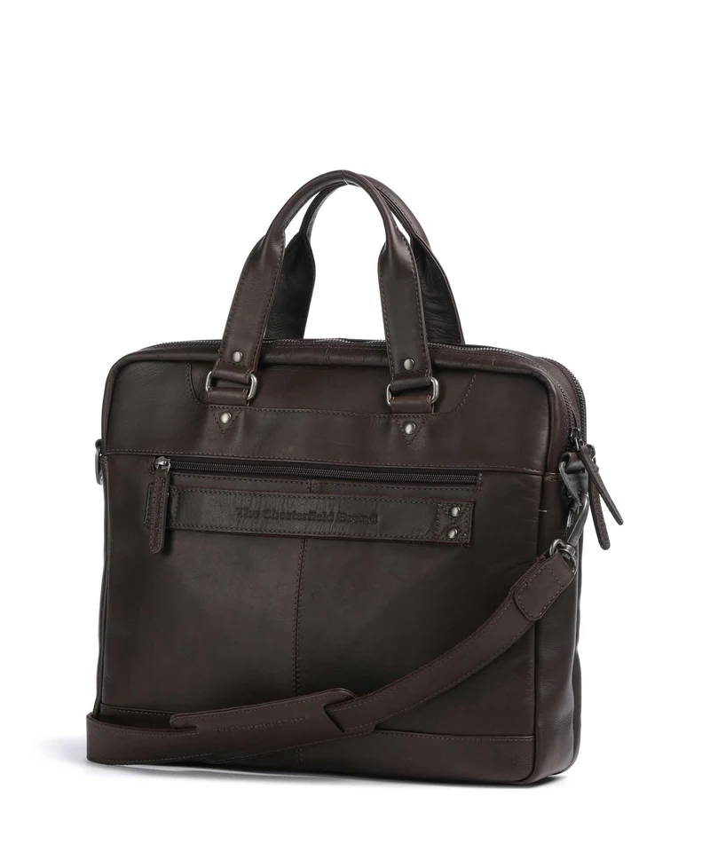 The Chesterfield Brand Wax Pull Up Cow Montara Laptoptasche brown