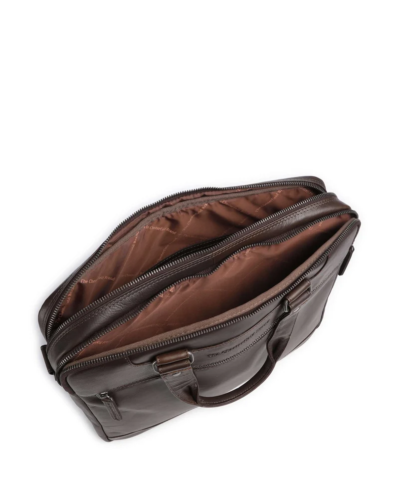 The Chesterfield Brand Wax Pull Up Cow Montara Laptoptasche brown