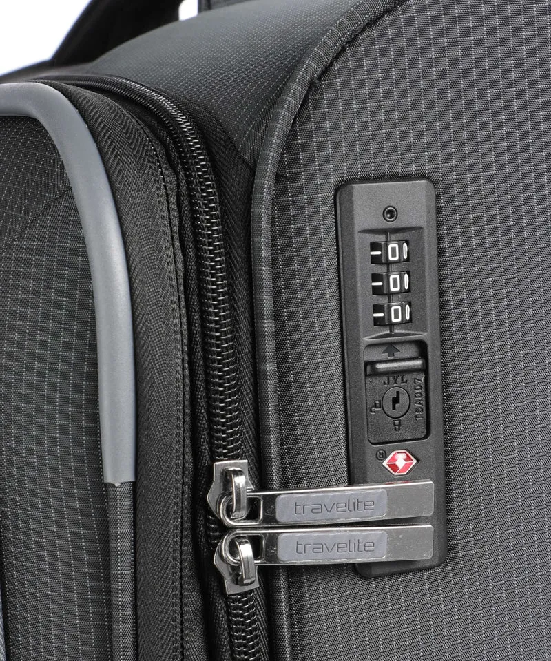Travelite Corsiica 4-Rollen Trolley Set black