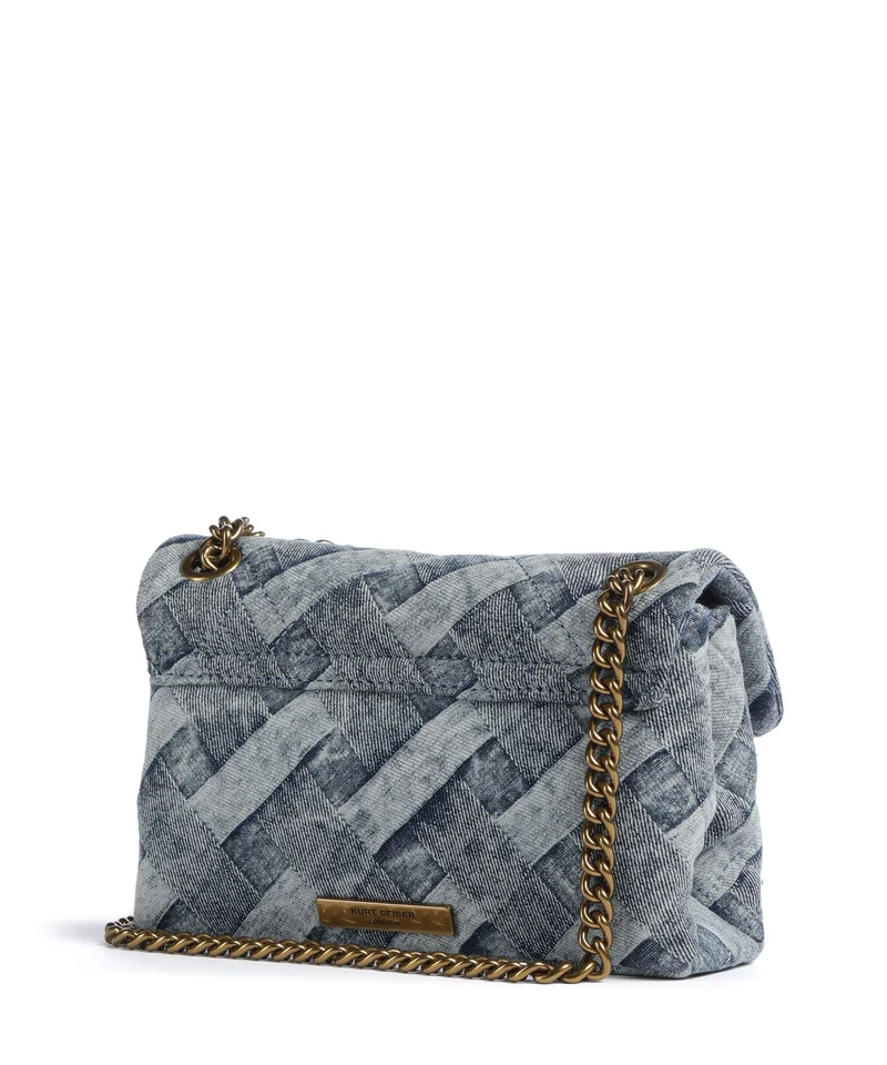 Kurt Geiger Kensington Mini Schultertasche denim