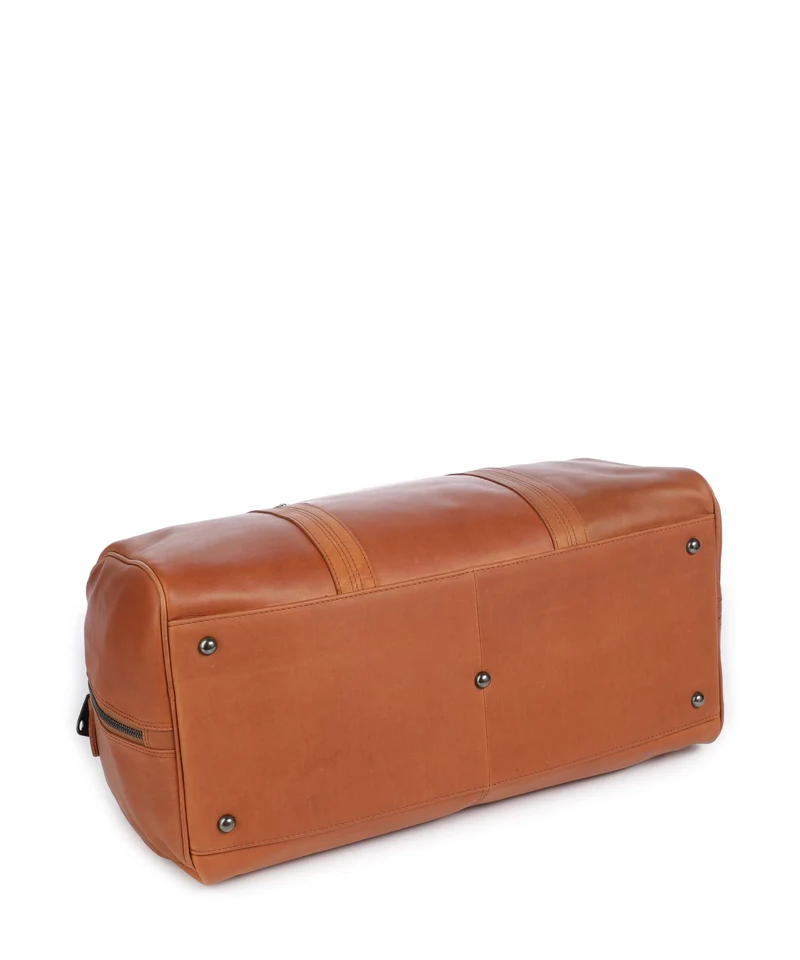The Chesterfield Brand Wax Pull Up Cow Rivaro Weekender cognac