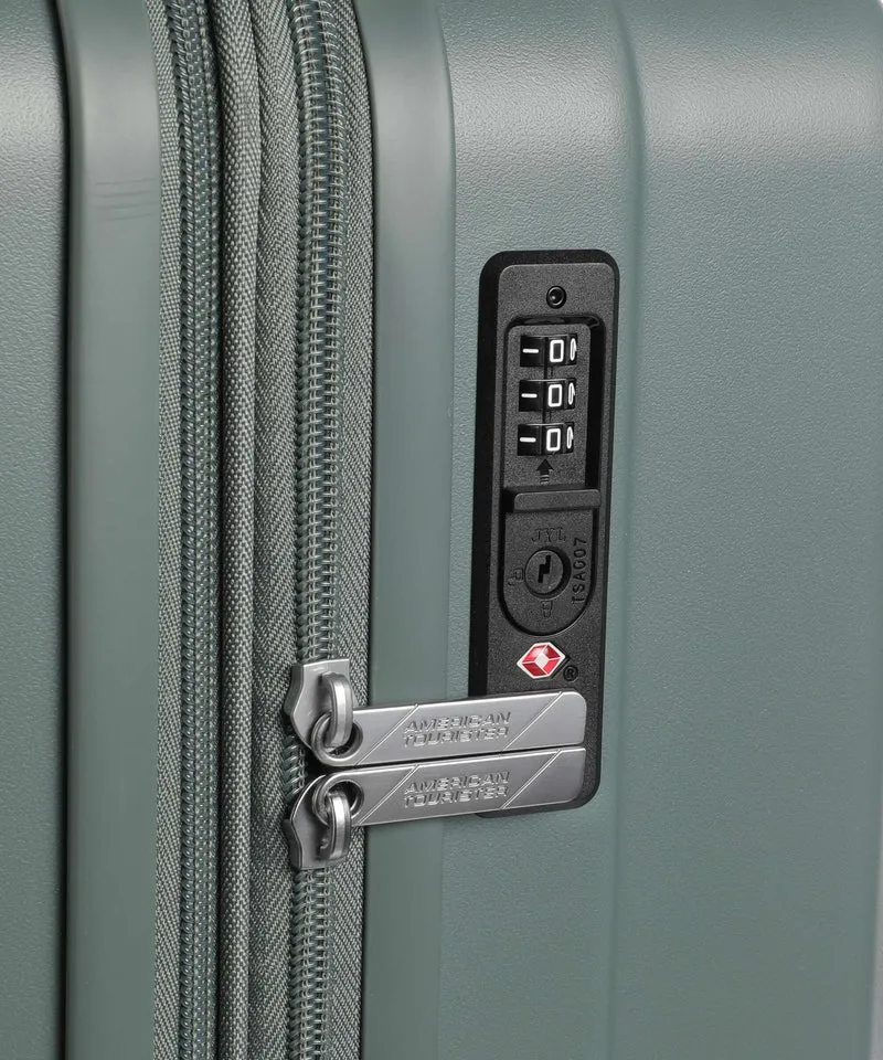 American Tourister Aerojoy 4-Rollen Trolley Set dark forest