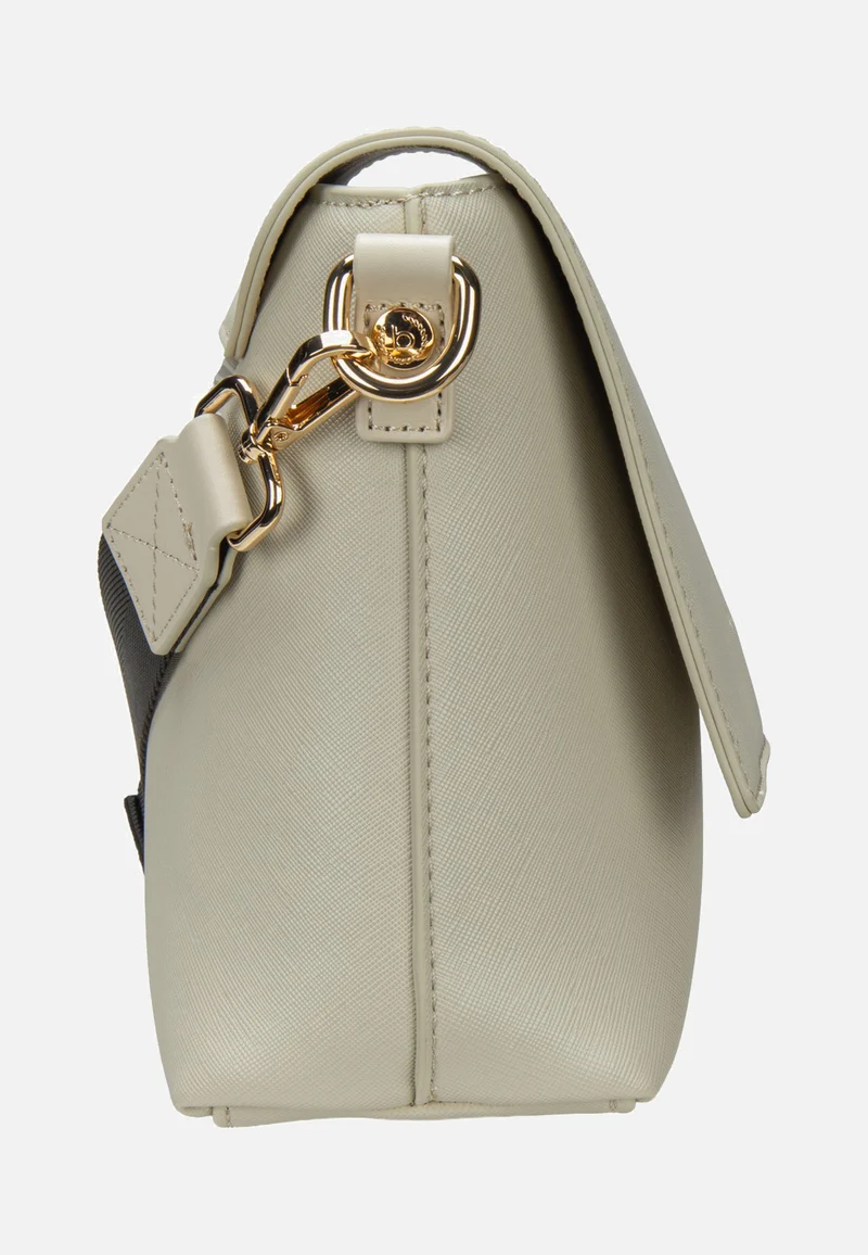 Ella Saffiano Shoulder Bag Beige - Umhängetasche