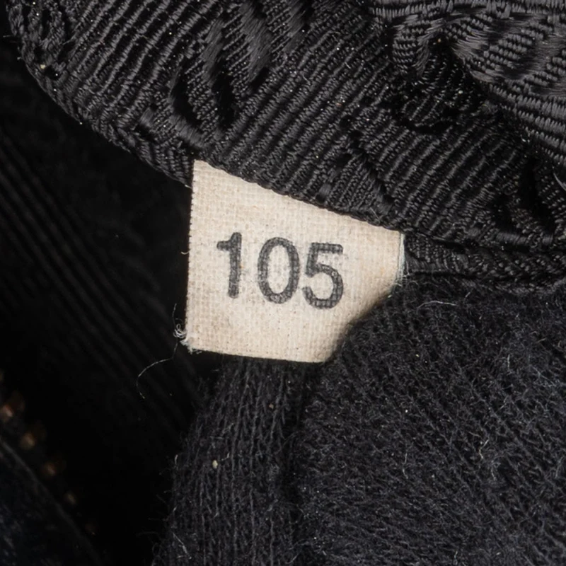 Prada Black Tessuto Gaufre Drawstring Tote Handbag