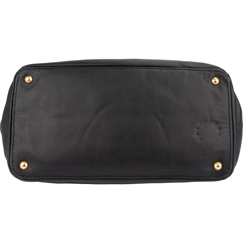 Prada Black Nappa Leather Tote Handbag