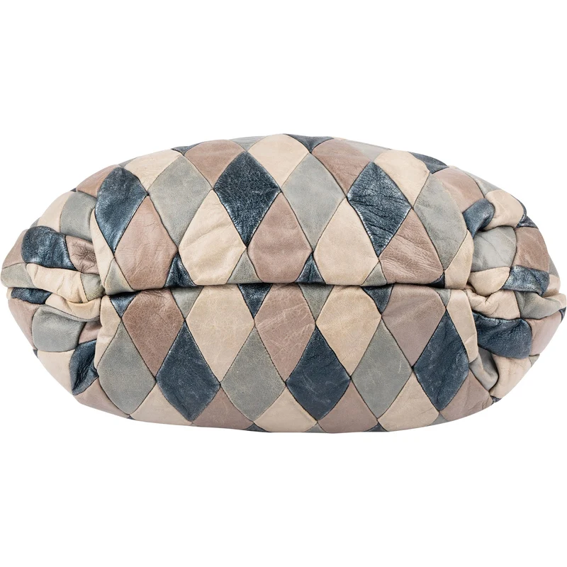 Miu Miu Quilted Vitello Lux Leather Multicolor Patch Handbag