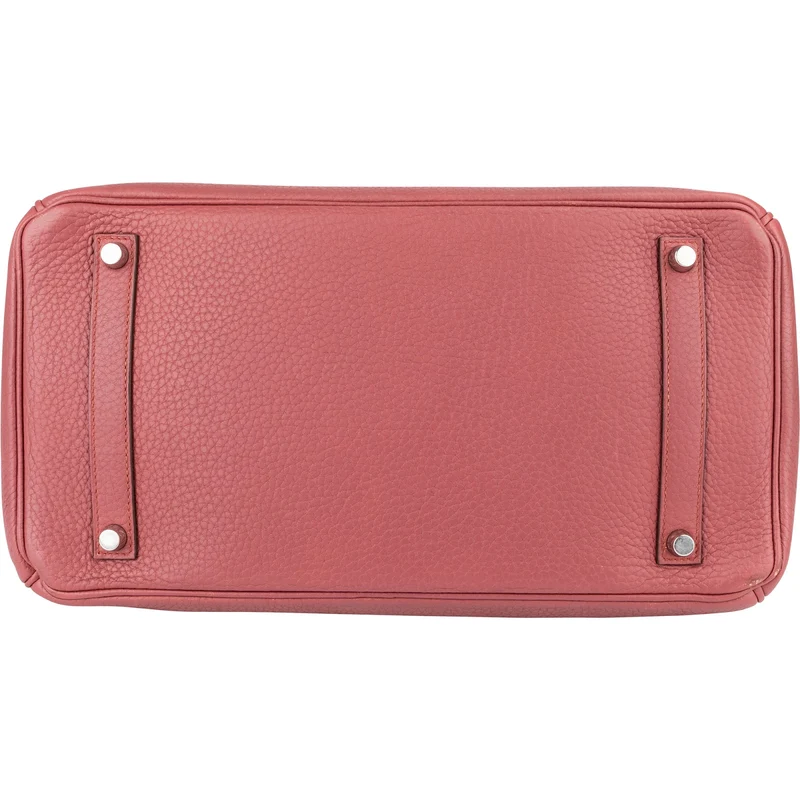 Hermès Bois De Rose Taurillon Clemence Leather Palladium Birkin 35 Handbag