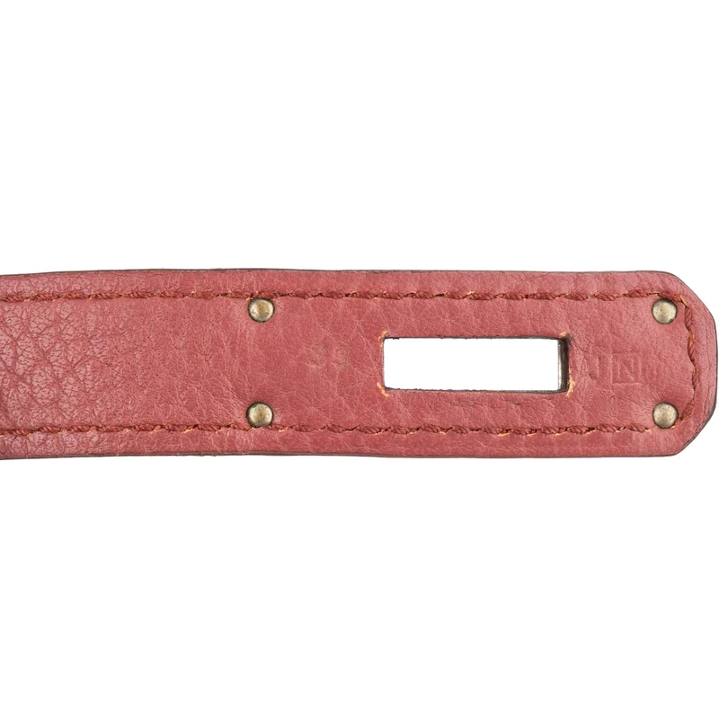 Hermès Bois De Rose Taurillon Clemence Leather Palladium Birkin 35 Handbag