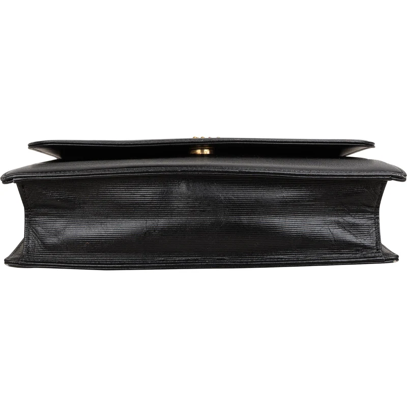 Yves Saint Laurent Vintage Studded Emblem Clutch Bag