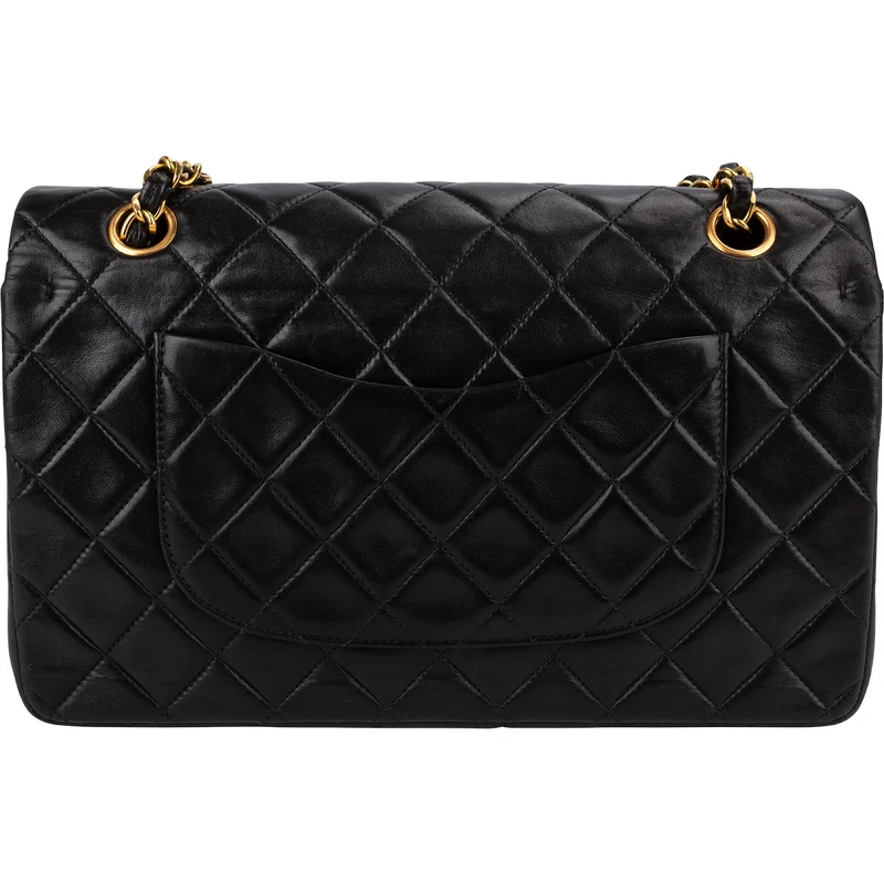 Chanel Quilted Lambskin 24K Gold Medium Double Flap Shoulder Bag