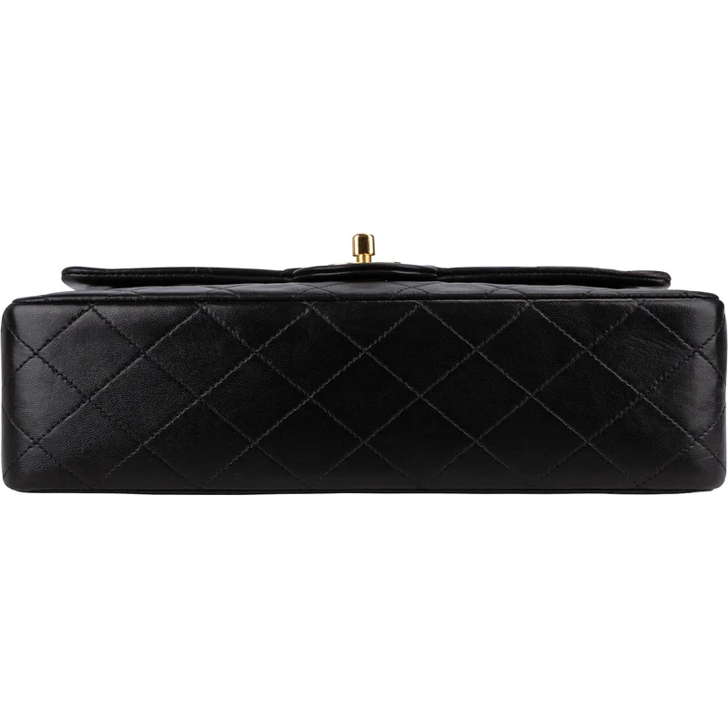 Chanel Quilted Lambskin 24K Gold Medium Double Flap Shoulder Bag