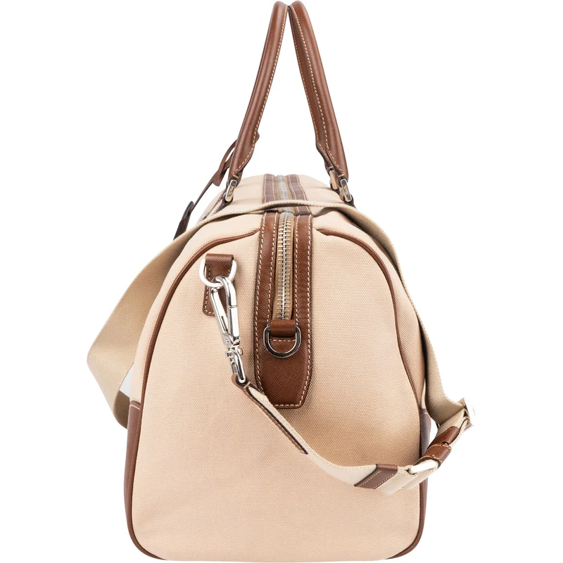 Prada Canvas Saffiano Leather Duffle Weekender 50 Travel Bag