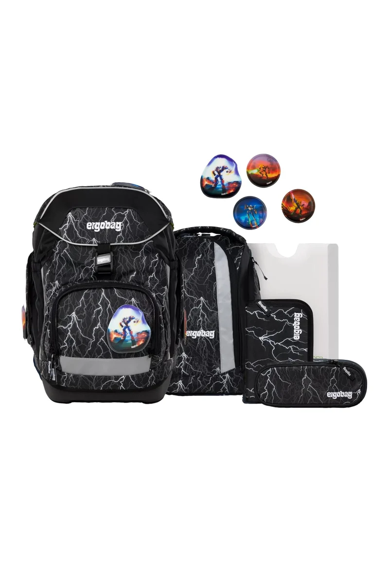 Ergobag Pack Schulrucksack Set 6-teilig "Super ReflektBär" - 94100094