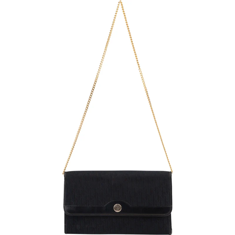 Christian Dior Oblique Monogram Vintage Single Flap Shoulder Bag
