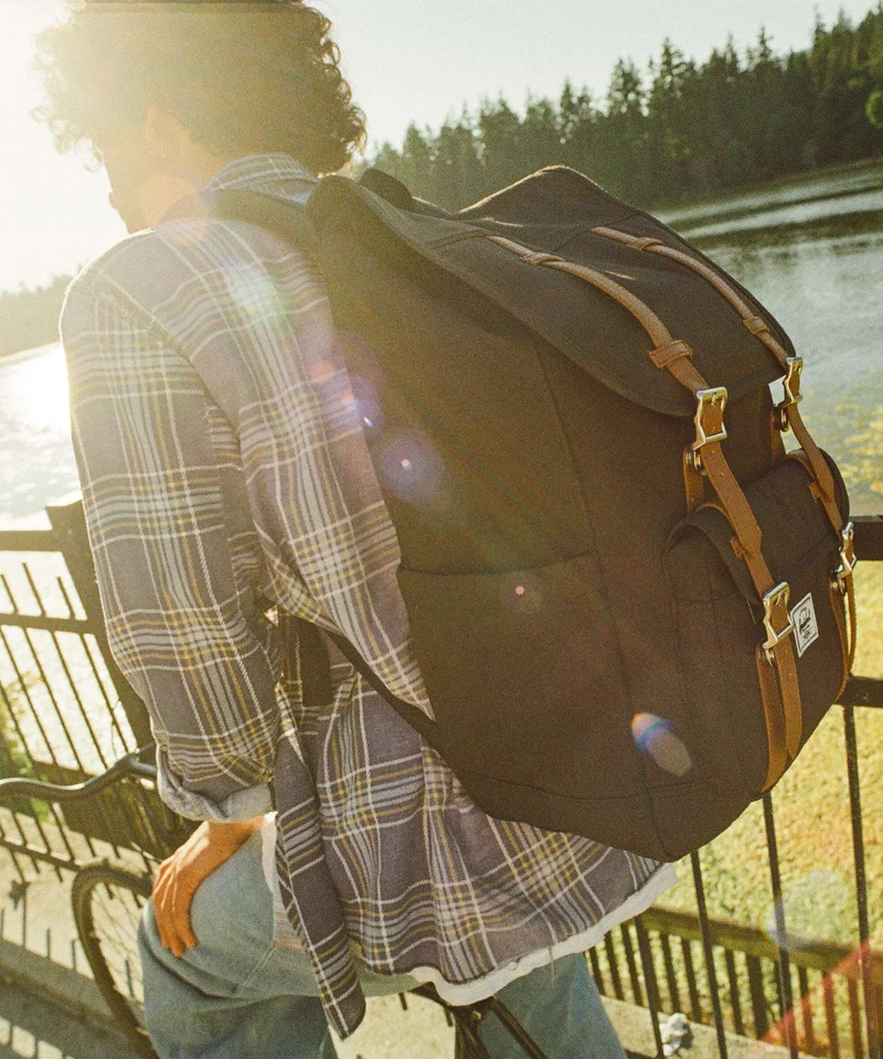 Herschel Little America 30 Rucksack grid pelican/roasted cashew