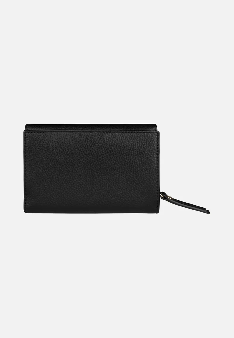 Emilia Ladies Wallet With Flap Black - Portemonnaie