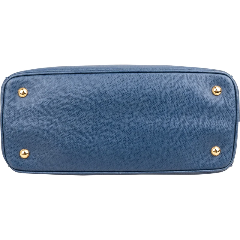 Prada Blue Saffiano Lux Galleria Handbag