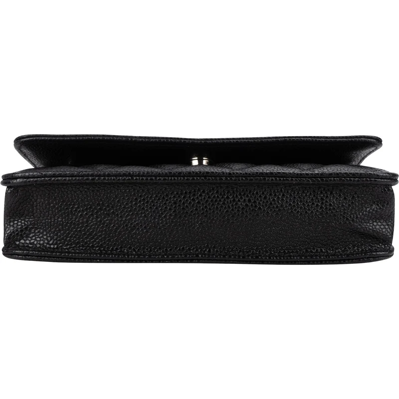 Chanel Quilted Caviar Leather Wallet on Chain Crossbody Bag