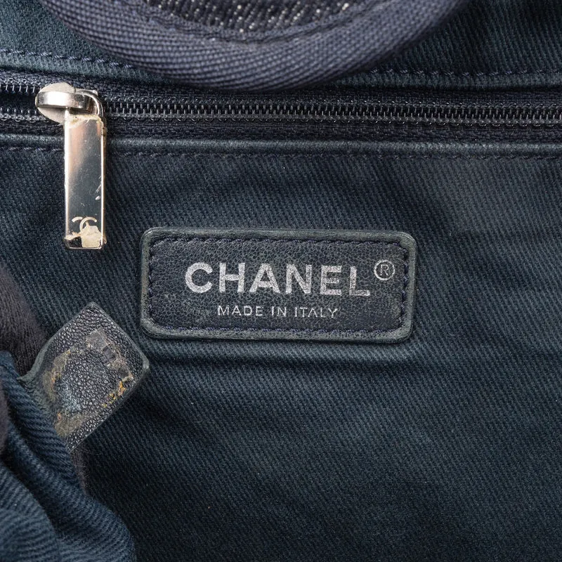 Chanel Denim Deauville Tote Shoulder Bag