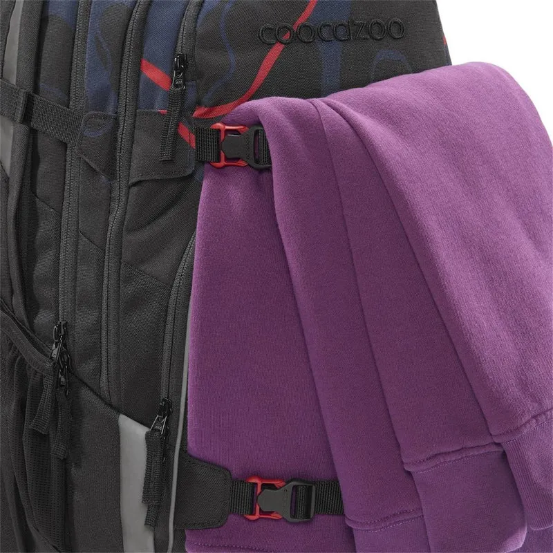 Schulrucksack Porter Lava Lines Schwarz