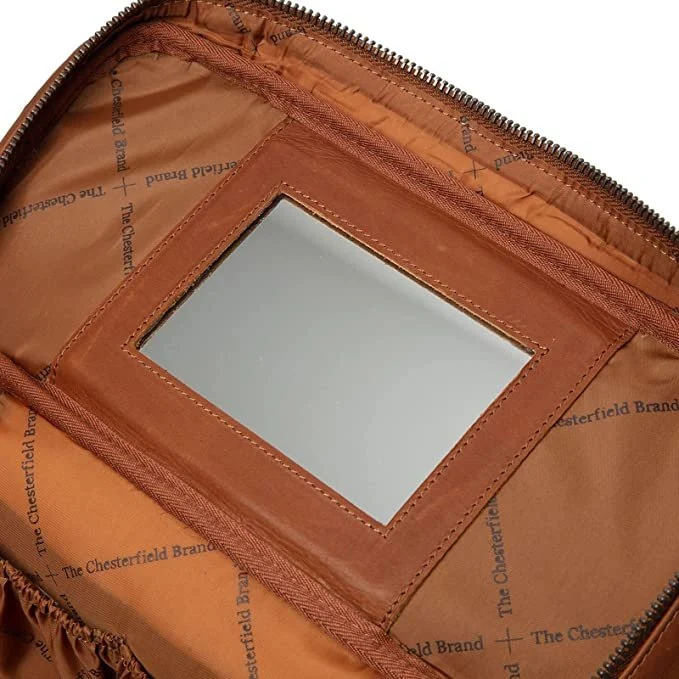 Kulturtasche Limone Cognac