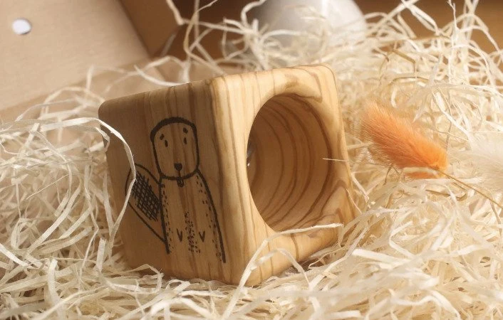 Klangwürfel mit Namen personalisierbar, für Babys & Kleinkinder