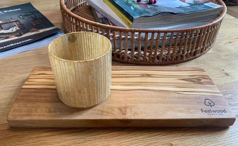 Frühstücksbrett aus Olivenholz