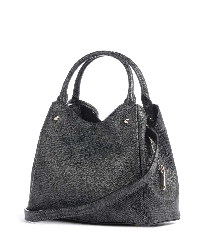 Guess Lorella Girlfriend Logo Small Handtasche coal logo