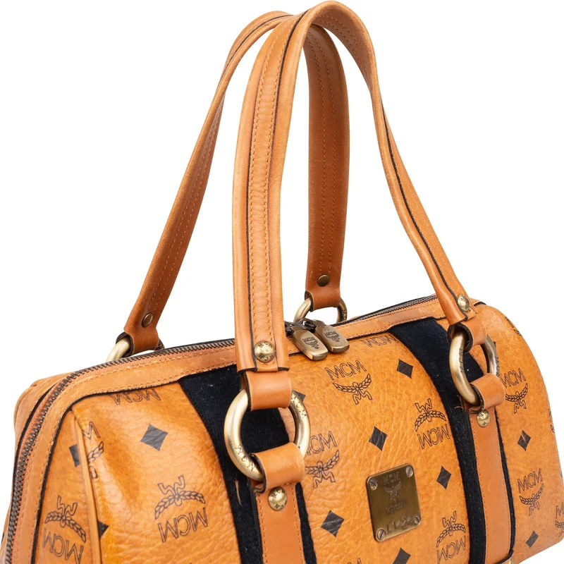 MCM Monogram Visetos Boston Handbag
