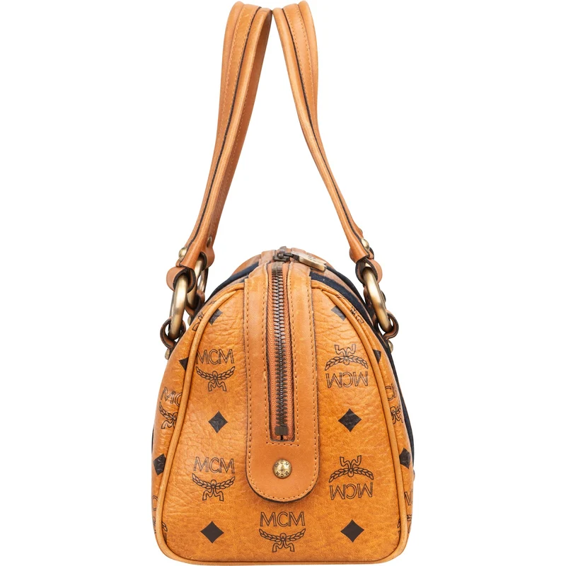 MCM Monogram Visetos Boston Handbag
