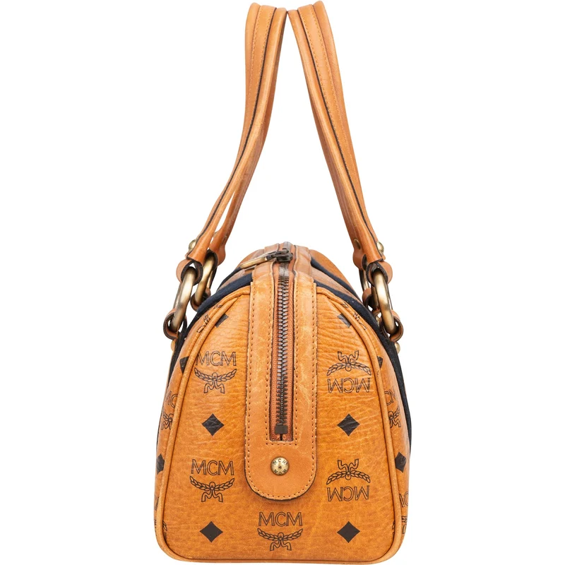 MCM Monogram Visetos Boston Handbag