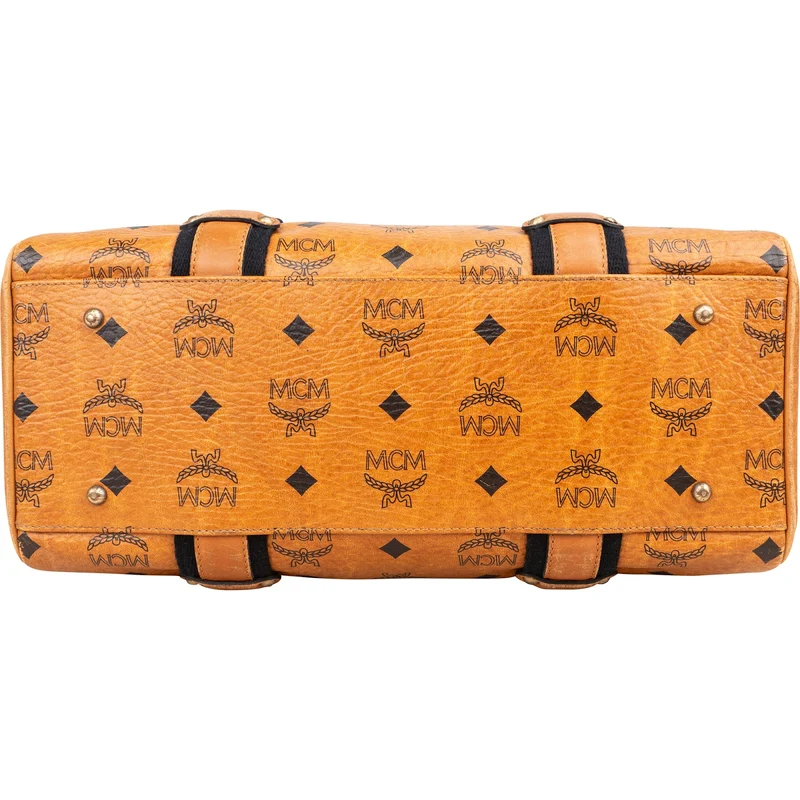 MCM Monogram Visetos Boston Handbag